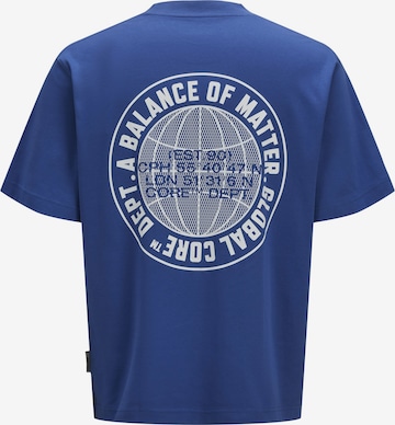 T-Shirt 'Concrete Globe' Jack & Jones Junior en bleu : devant