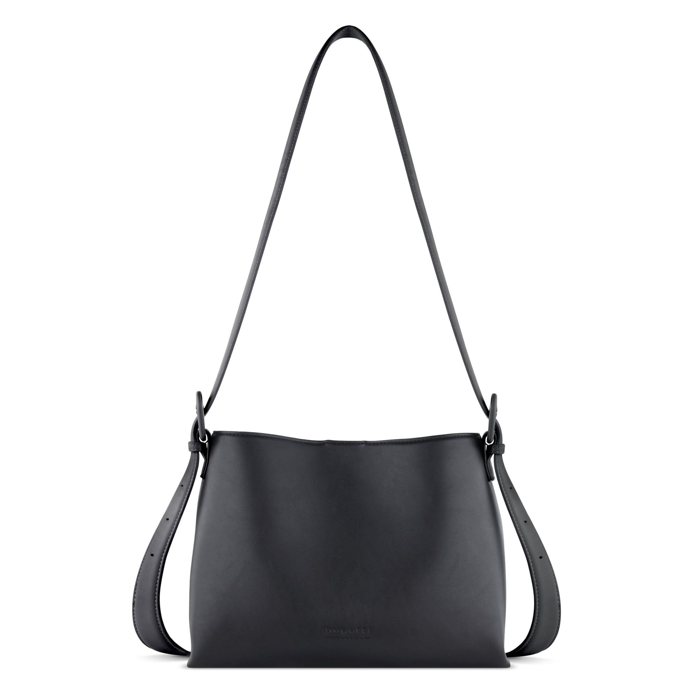 bugatti Schultertasche 'Luna' in Schwarz: Vorderseite