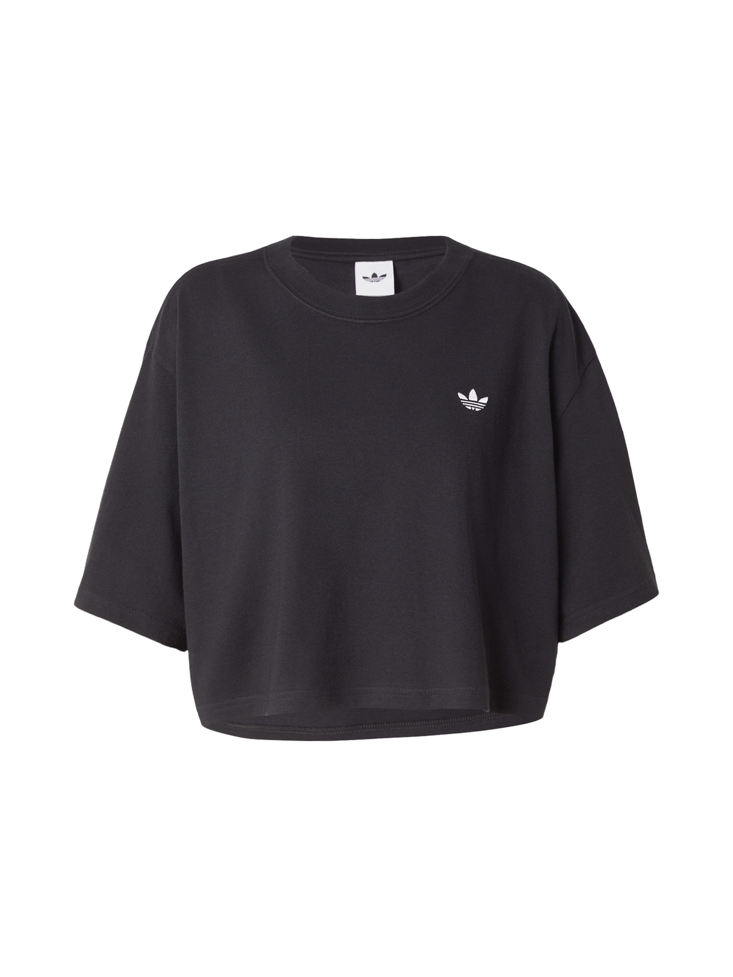 T-shirt 'ESS' ADIDAS ORIGINALS en noir : devant