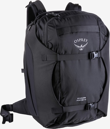 Osprey Rucksack 'Porter 46' in Schwarz: predná strana