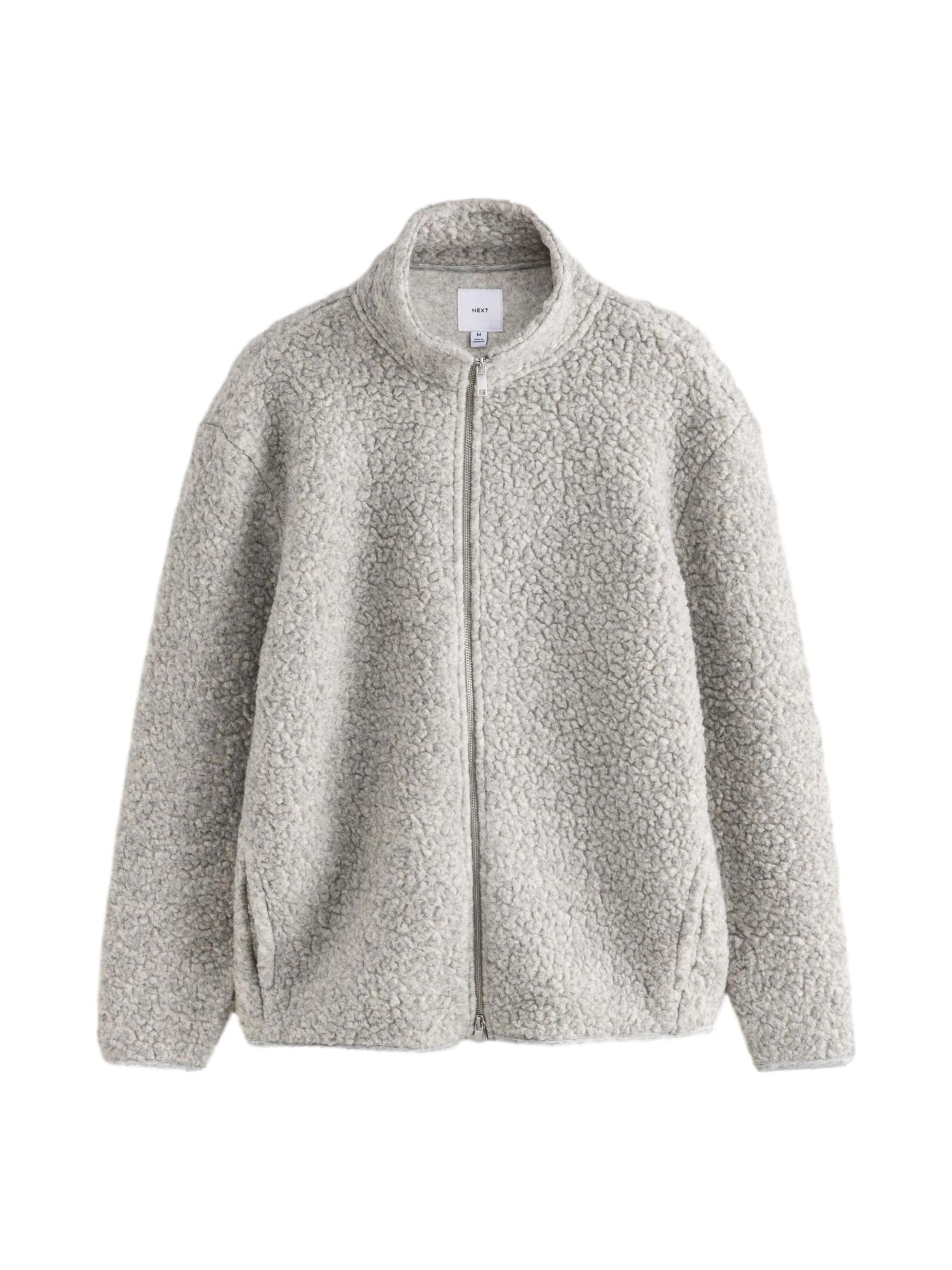 Next Fleecejacke in Grau: Vorderseite