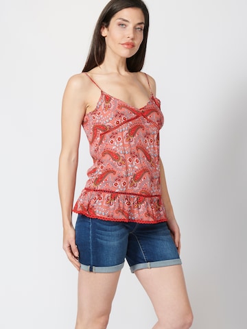 KOROSHI - Blusa em rosa: frente