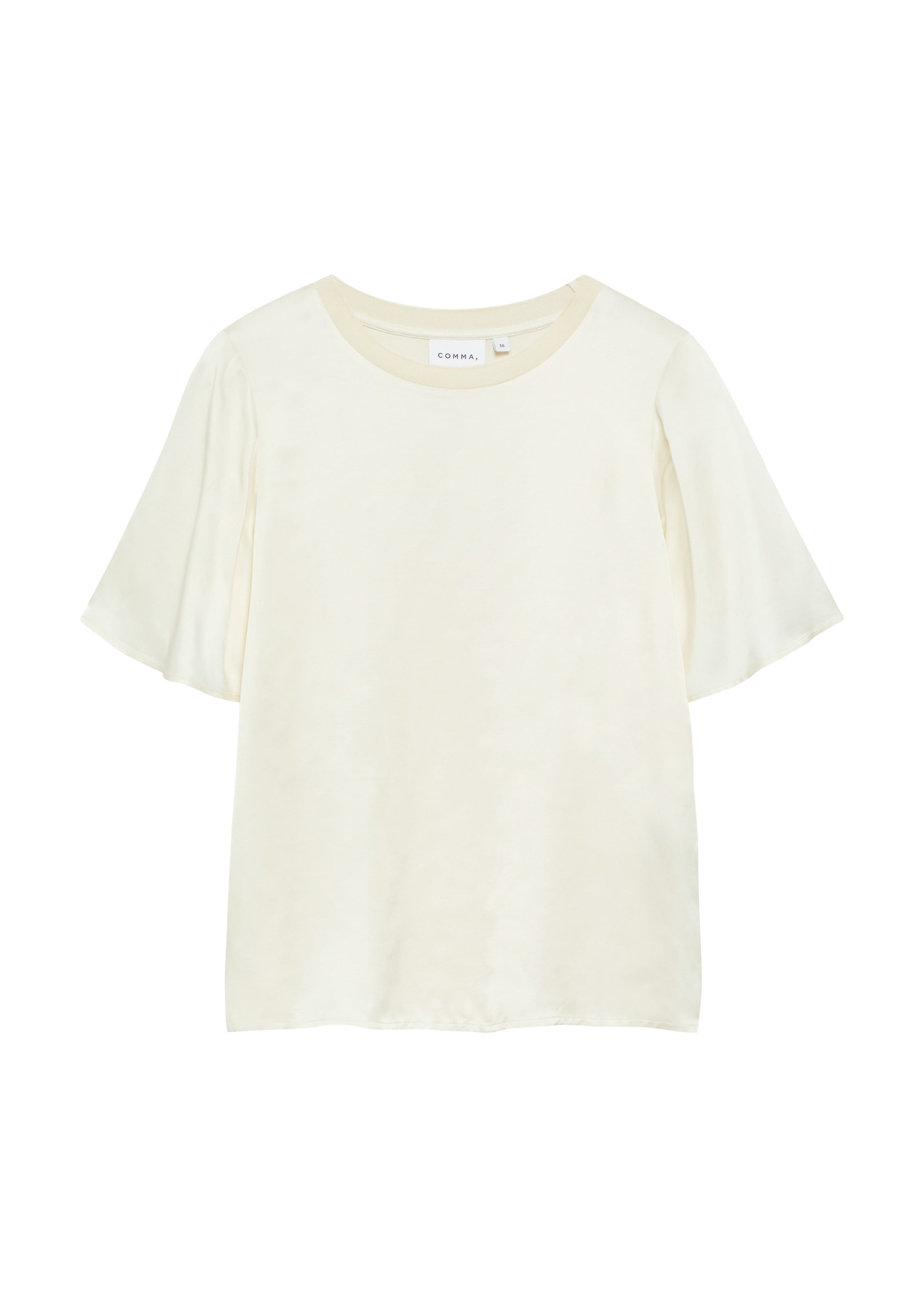 T-shirt COMMA en beige : devant