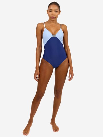 Triangle Maillot de bain sport 'Timor One Piece Luna' Horizon Athletic en bleu