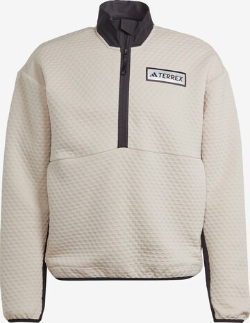 Pull-over de sport 'Utilitas' ADIDAS TERREX en beige : devant