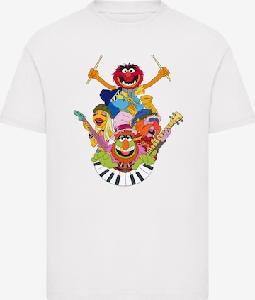 T-Shirt 'Disney Muppets Dr.Teeth And The Electric Mayhem' F4NT4STIC en blanc : devant