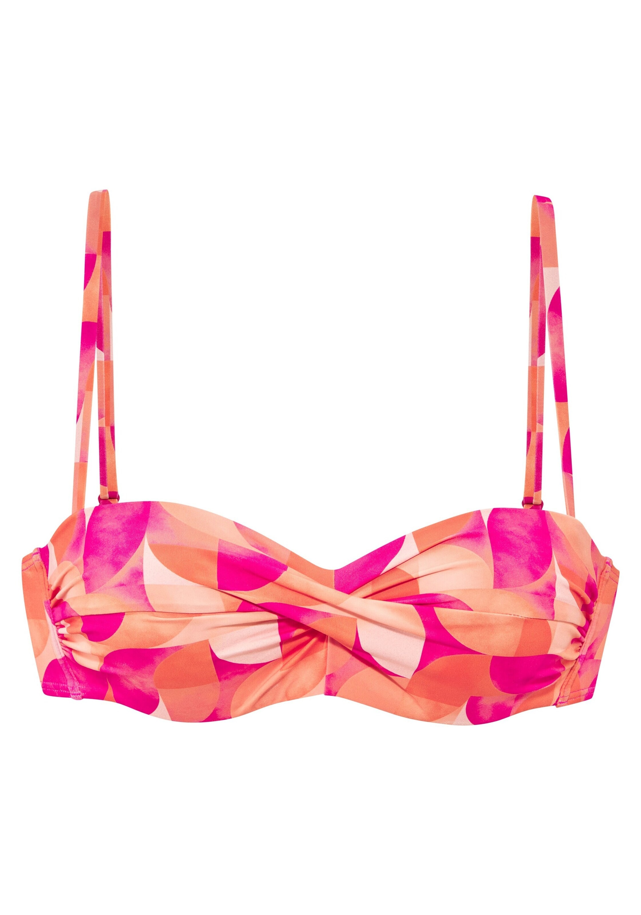 LASCANA Bandeau Bikini top in Pink: front