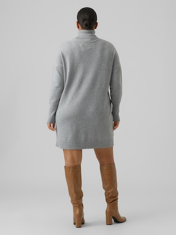 Vero Moda Curve Knitted dress 'Brilliant' in Grey
