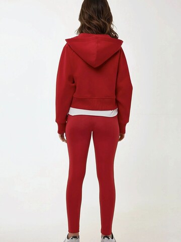Sweat-shirt 'Kapuzenpullover' Hiccup en rouge