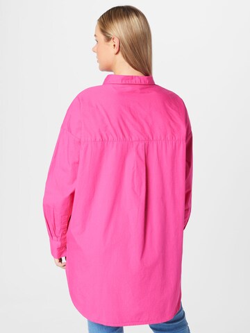 ONLY Carmakoma Bluse 'Minsa' in Pink