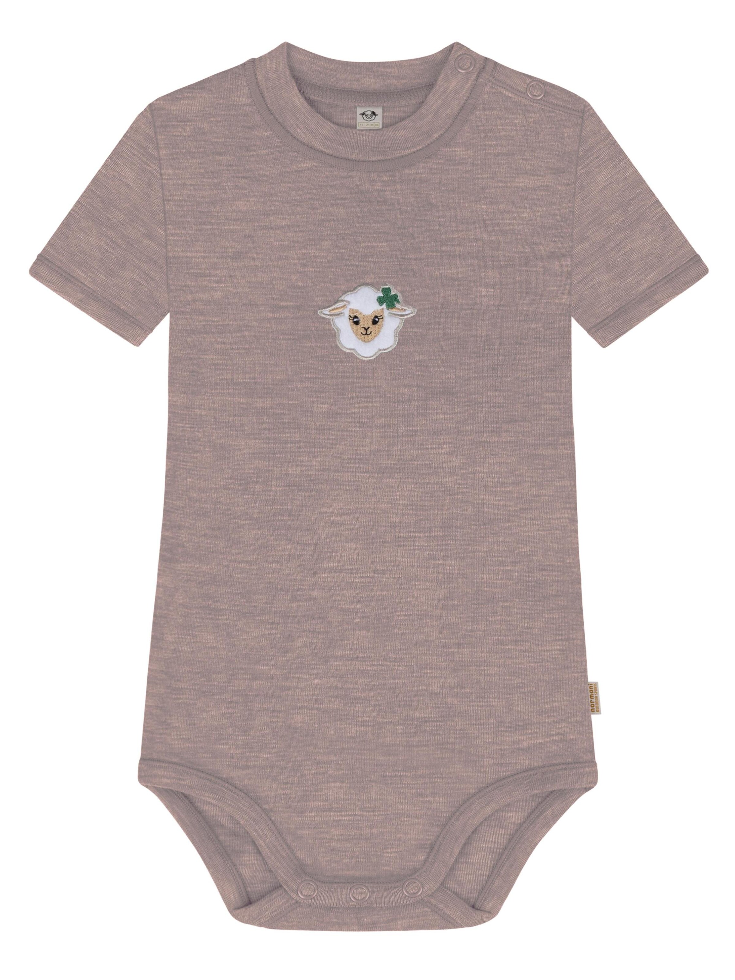 Barboteuse / body 'Tihoi' normani en rose : devant