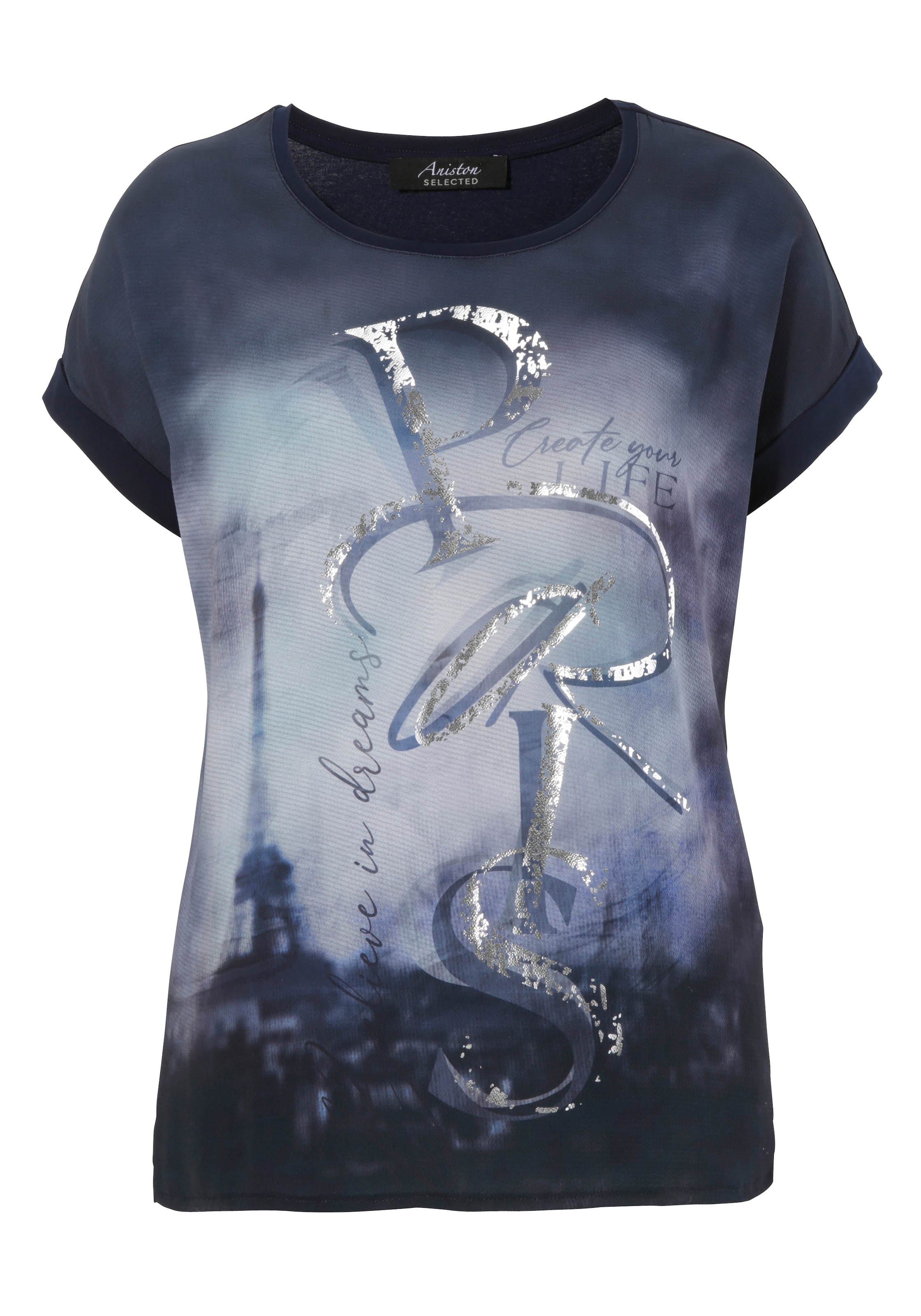 Aniston SELECTED Shirt in Black: front
