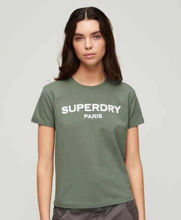 Superdry Shirt in Groen: voorkant