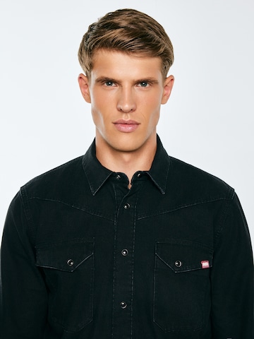 Regular fit Camicia 'Buck' di BIG STAR in nero