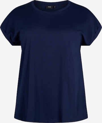 Zizzi Shirt 'KATJA' in Blue: front
