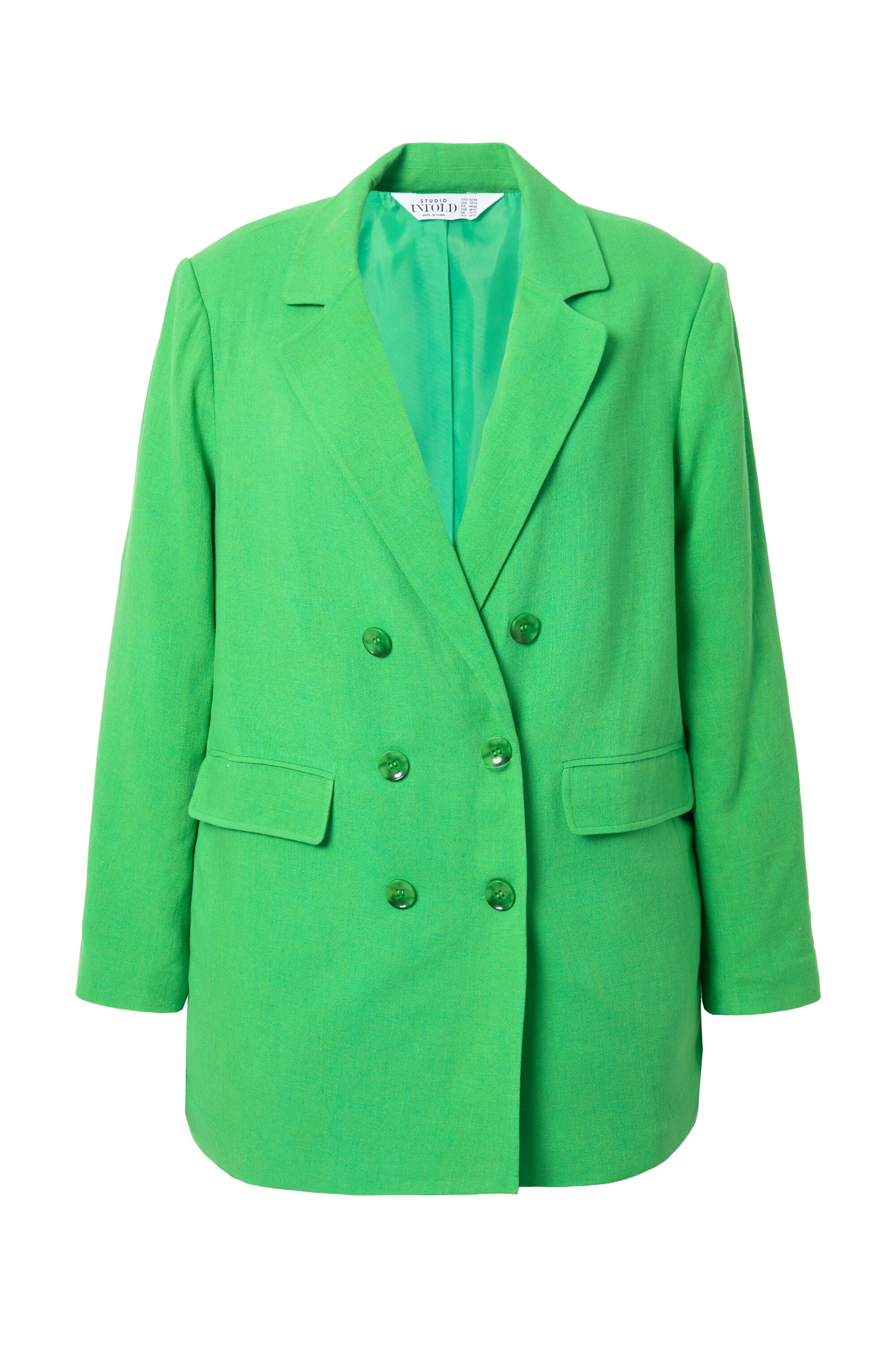 Studio Untold Blazers in Groen: voorkant