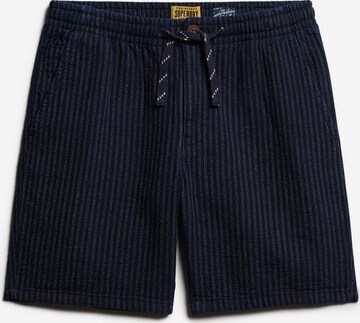 Superdry Regular Pants 'Indigo' in Blue: front