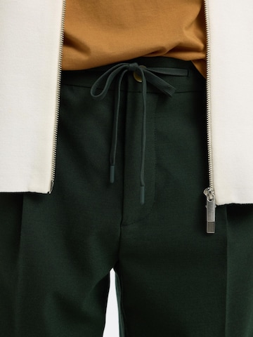 Regular Pantalon à plis 'SLHLeroy' SELECTED HOMME en vert