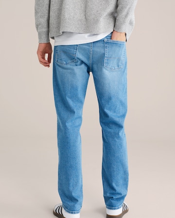 WE Fashion Slimfit Džíny – modrá