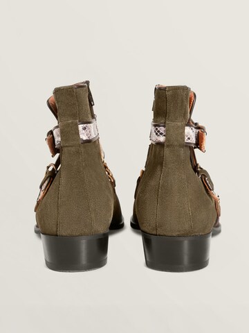 MAD TIGERS Bootsit 'SNAKE BUCKLE' värissä vihreä