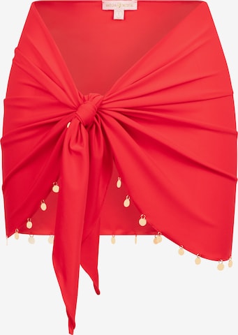 Moda Minx Skirt 'Coin Short' in Red: front