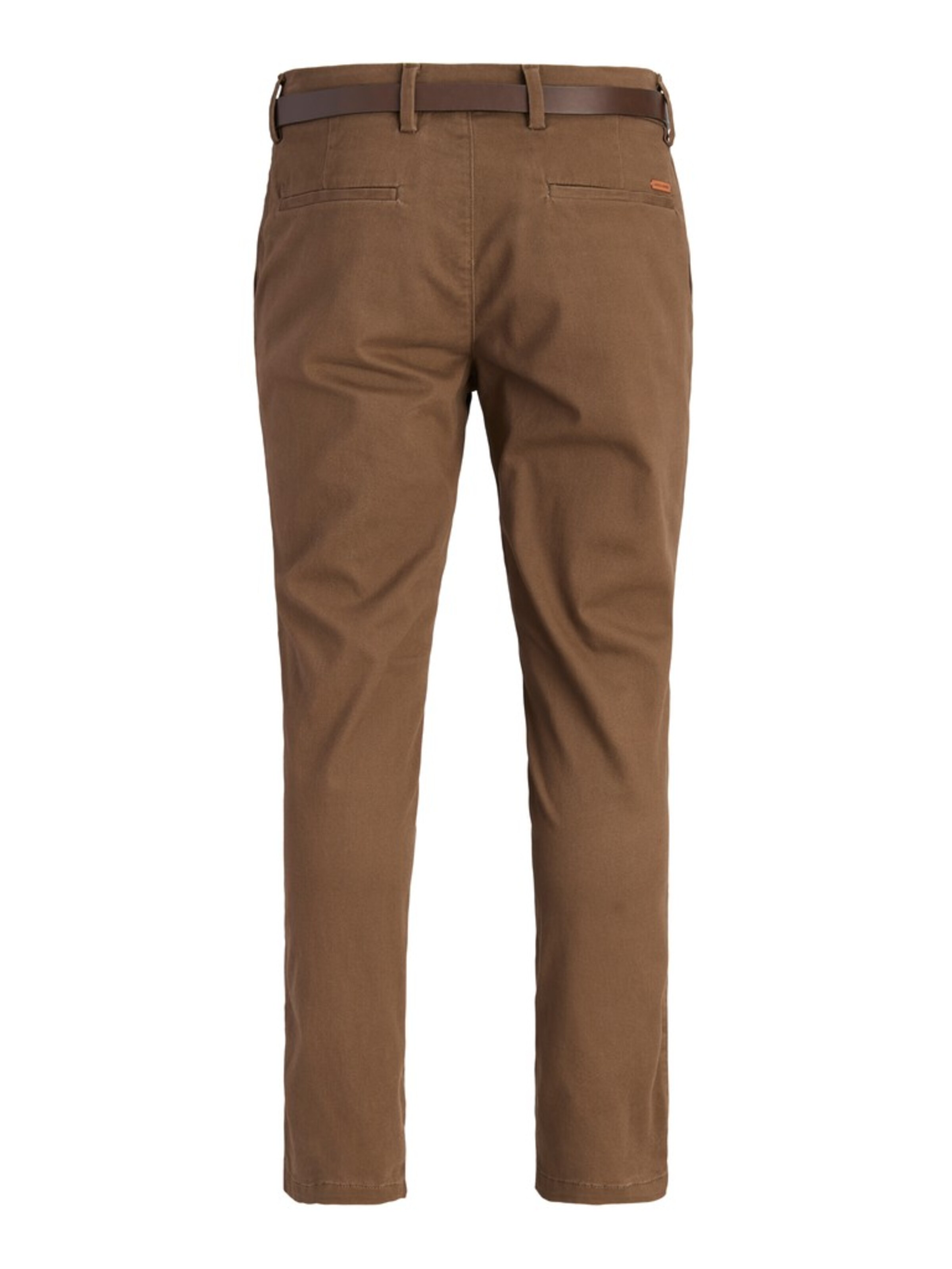 JACK & JONES Úzky strih Chino nohavice 'JPSTMARCO ADAM' - Hnedá