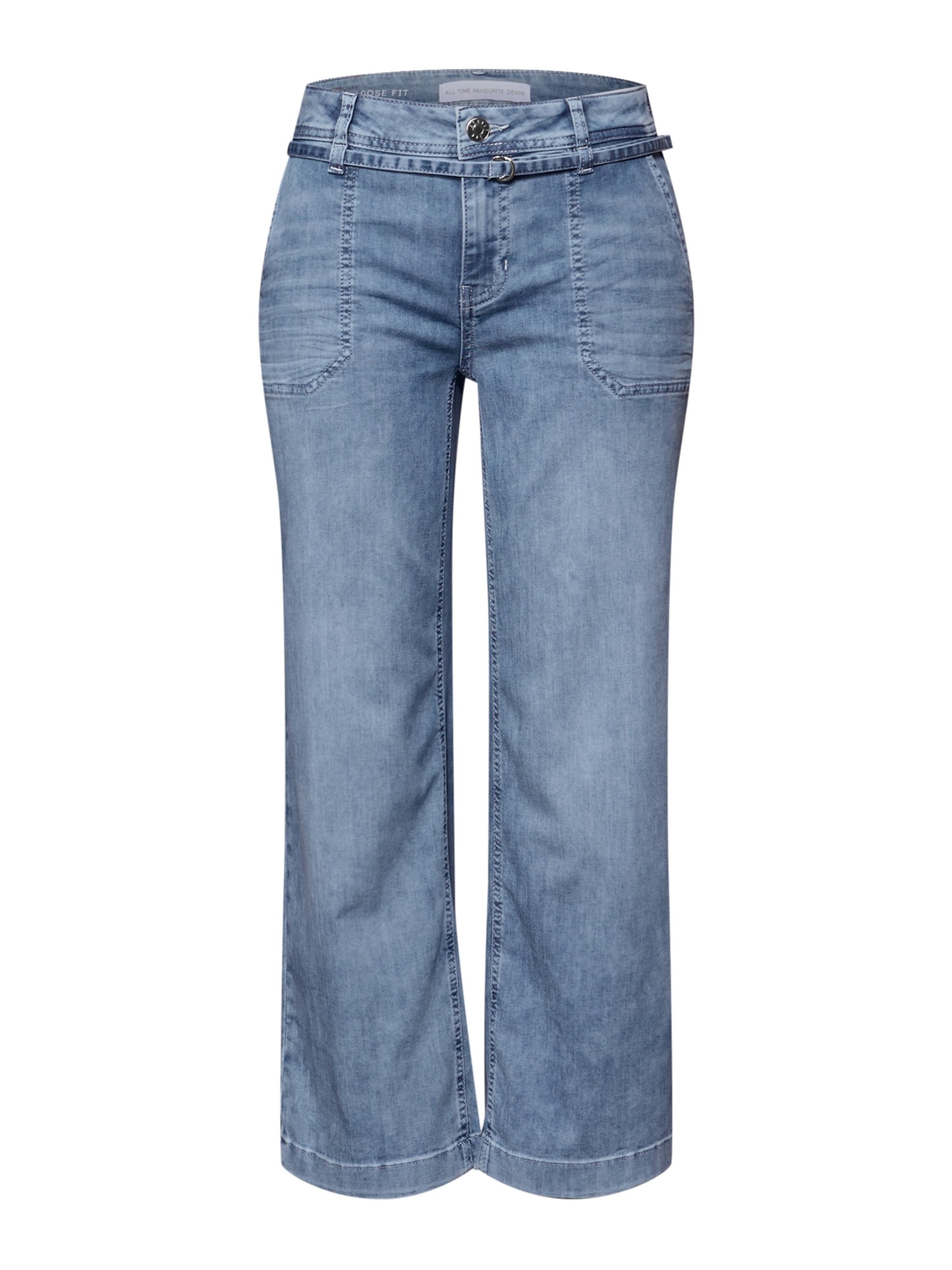 Wide Leg Jean 'Emee' STREET ONE en bleu : devant