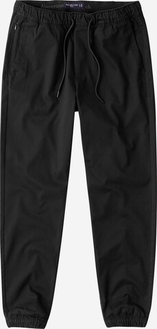 Abercrombie & Fitch Normální Kalhoty – černá: přední strana