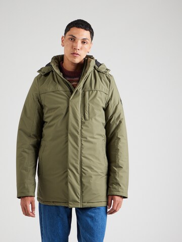 INDICODE JEANS Tussenjas 'Viks' in Groen: voorkant
