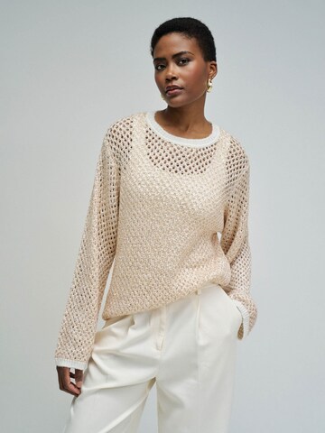 Salsa Jeans Pullover in Beige: Vorderseite