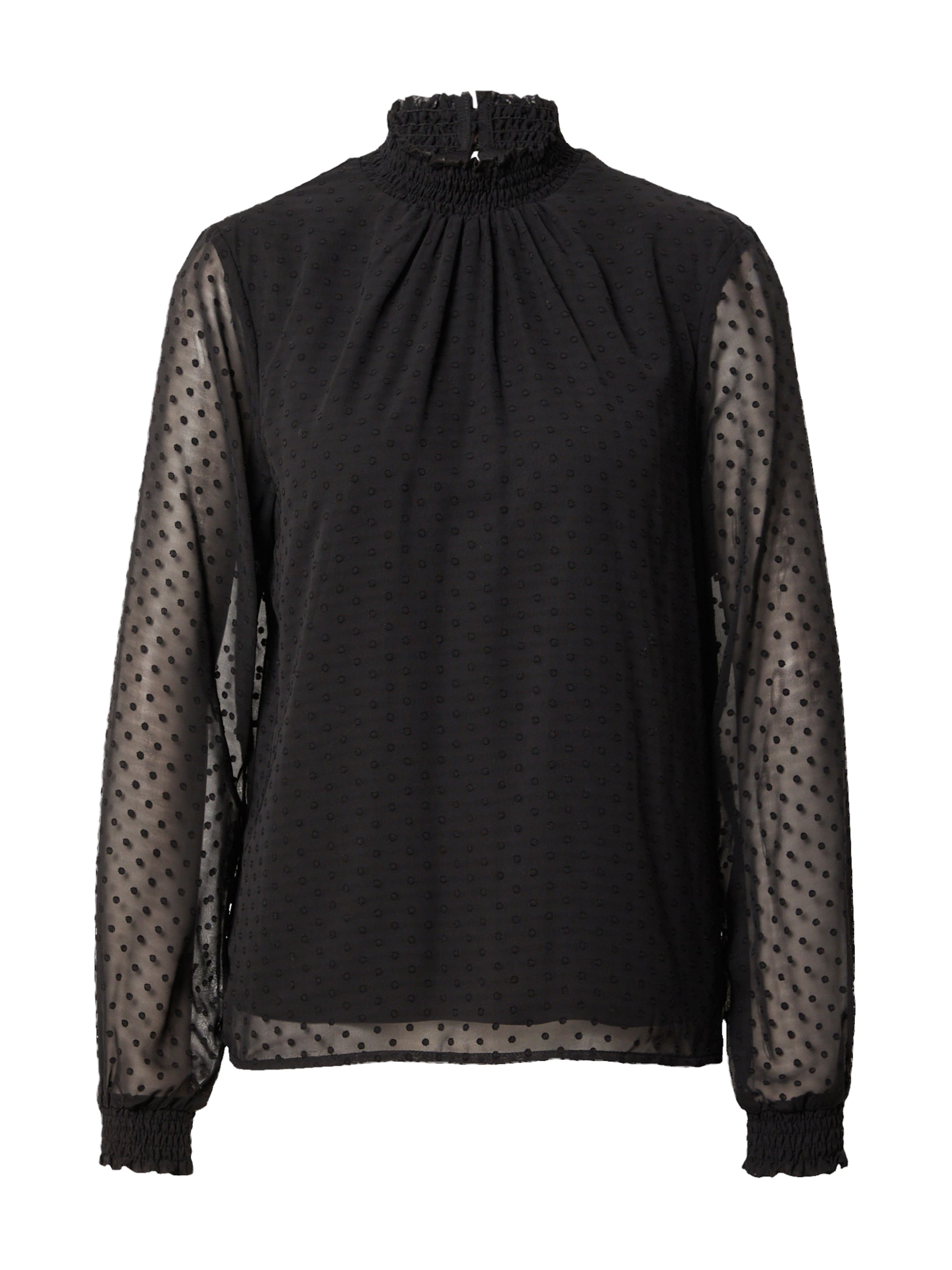 VILA Blus 'Dobby' i svart: framsida