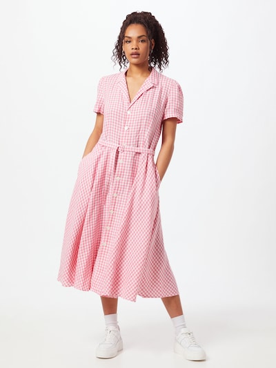 POLO RALPH LAUREN Košilové šaty - světle růžová / bílá, Model/ka