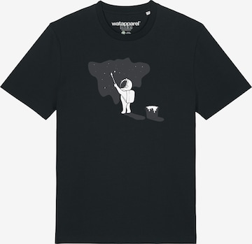 Watapparel Shirt ' Painting space ' in Zwart: voorkant