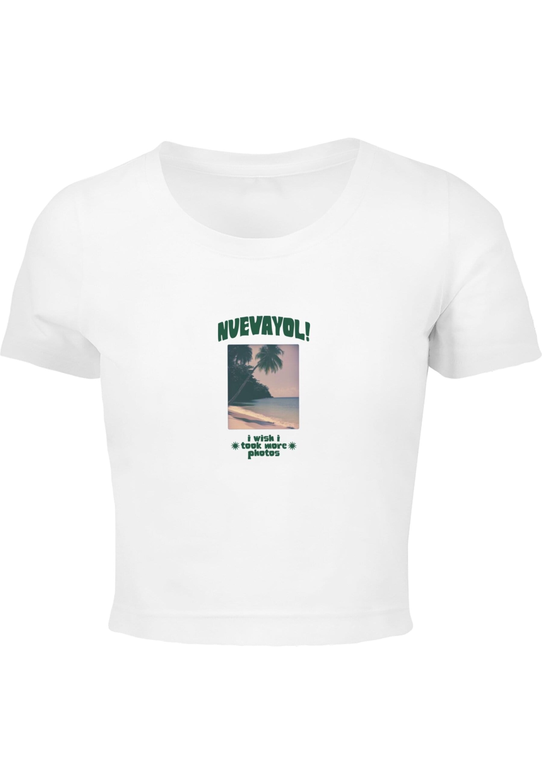 T-shirt 'Nuevayol' Miss Tee en blanc : devant
