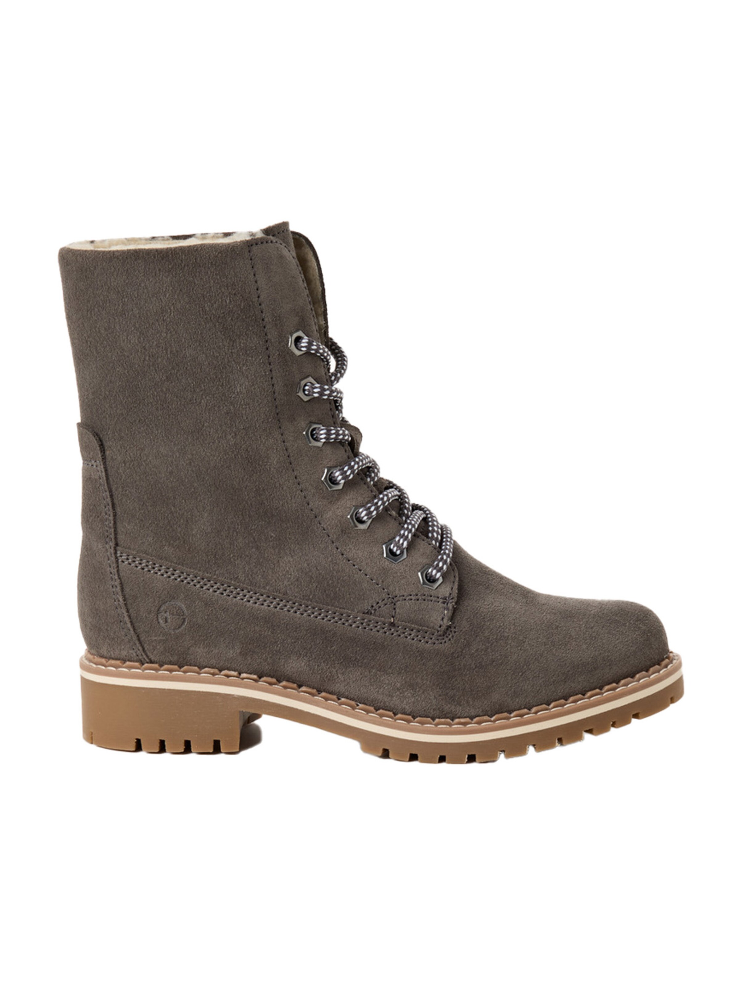 Tamaris Lace-Up Ankle Boots in Grey