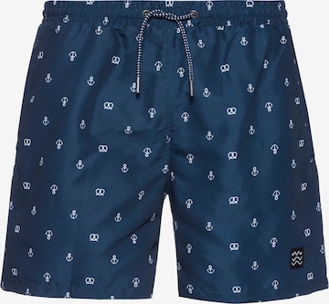 MAUI WOWIE Badeshorts in Blau: predná strana