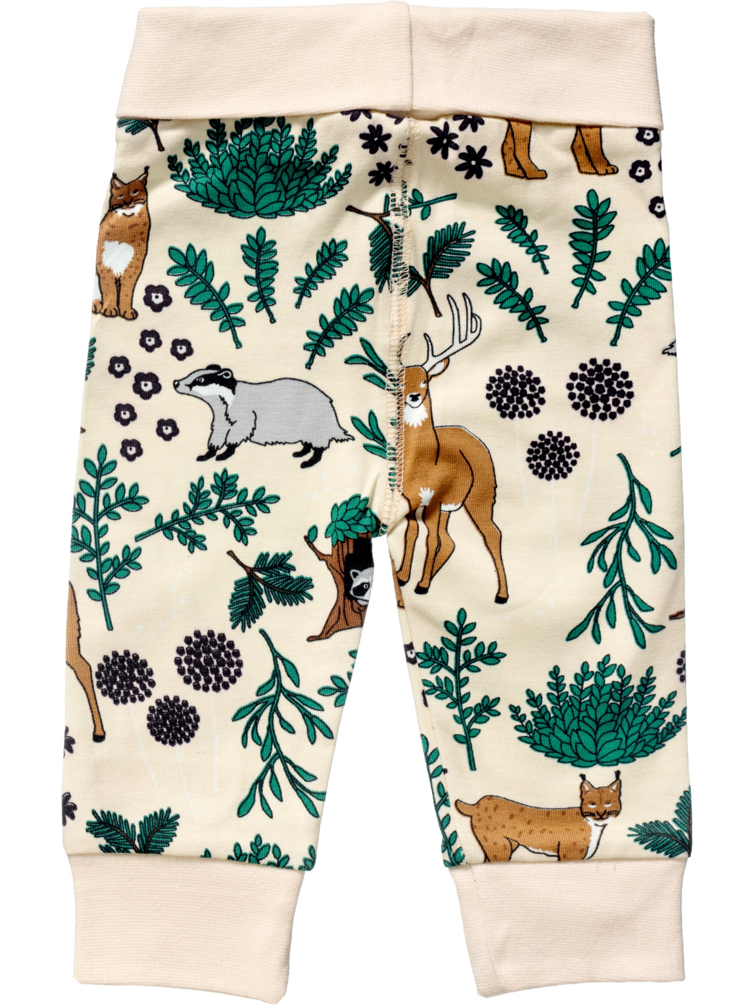 Villervalla Tapered Leggings 'Winter Forest' in Beige