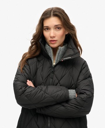 Manteau mi-saison Superdry en noir