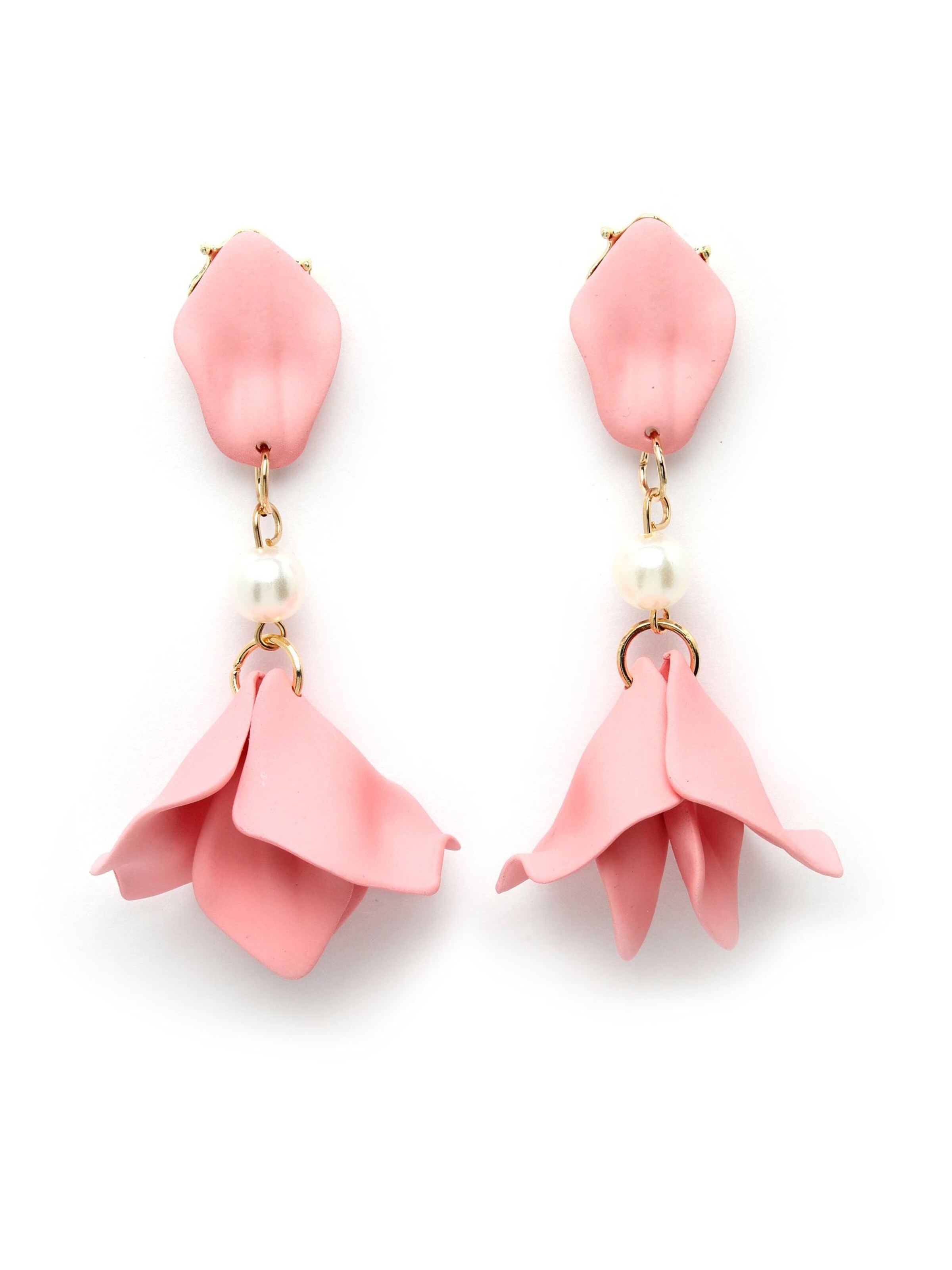 AVANT-GARDE PARIS Oorbellen 'Ophelia' in Roze: voorkant
