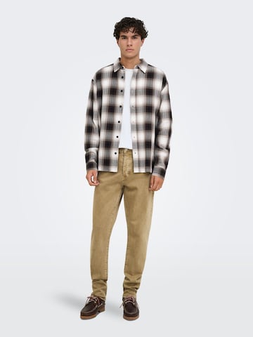 Only & Sons - Loosefit Vaquero 'ONSYoke' en marrón