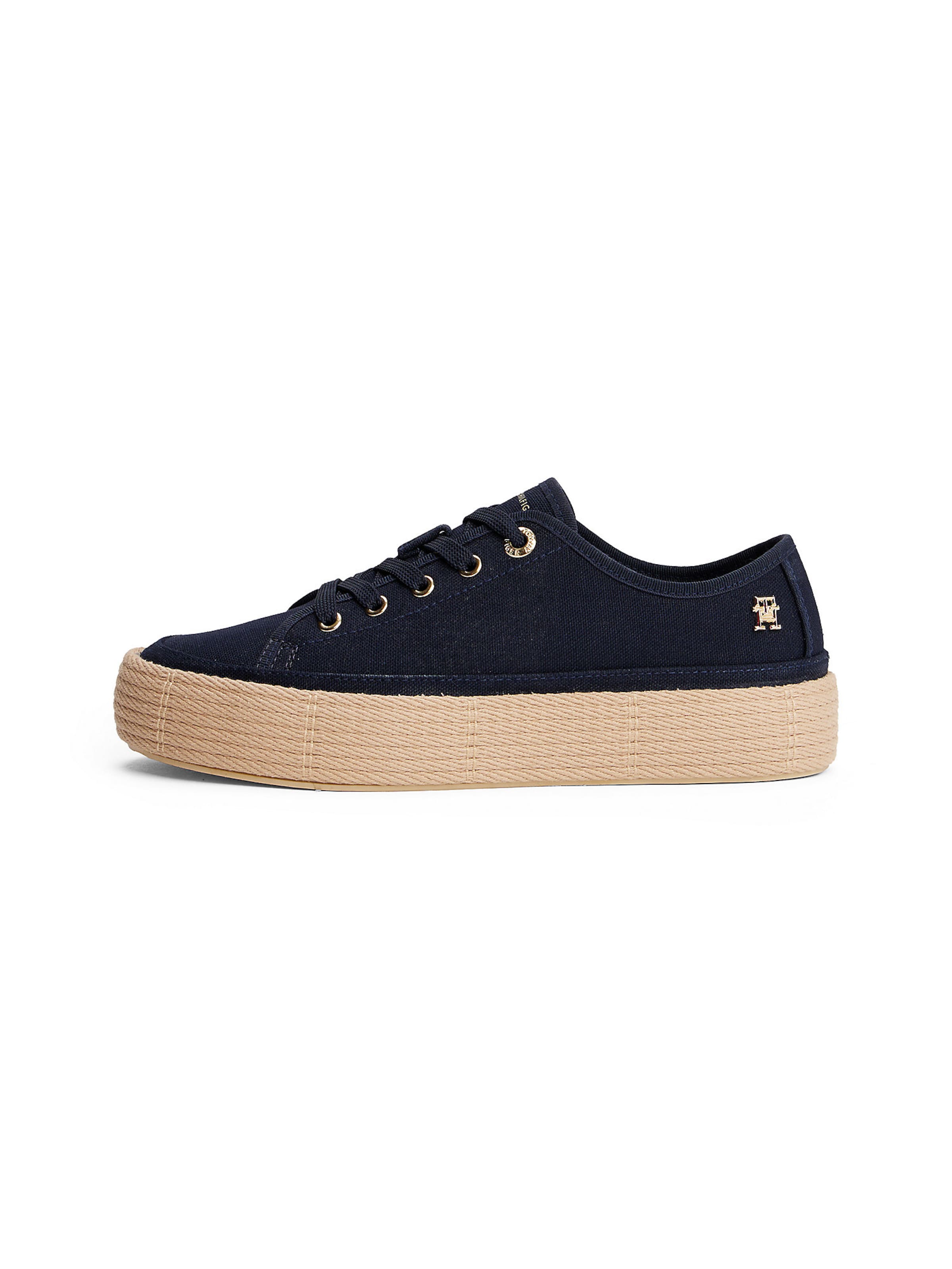 Baskets basses TOMMY HILFIGER en bleu : devant