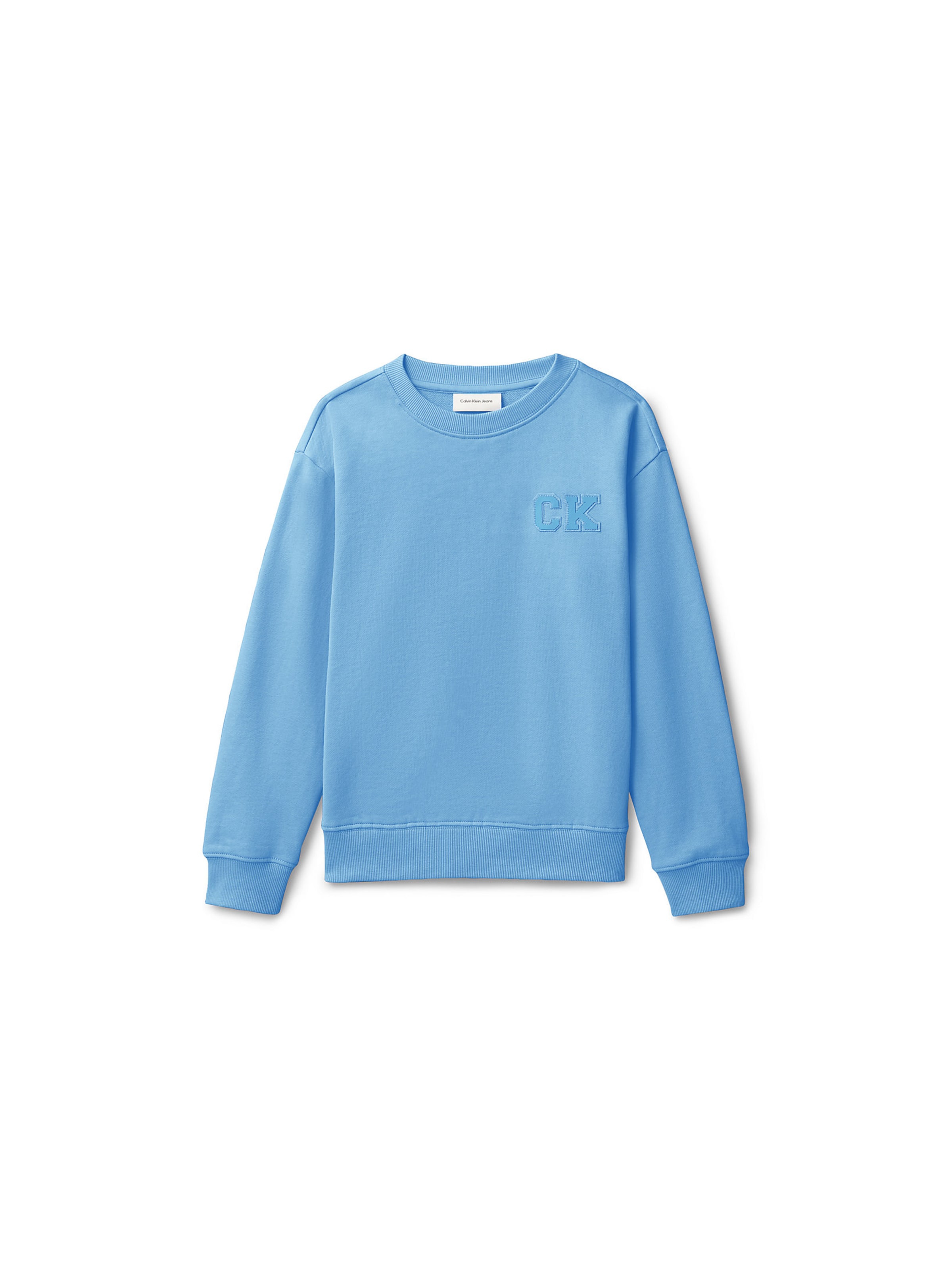 Calvin Klein Jeans Sweatshirt in Blauw: voorkant