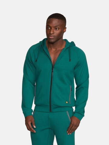 GOLD´S GYM APPAREL Trainingsjack 'GENE' in Groen: voorkant