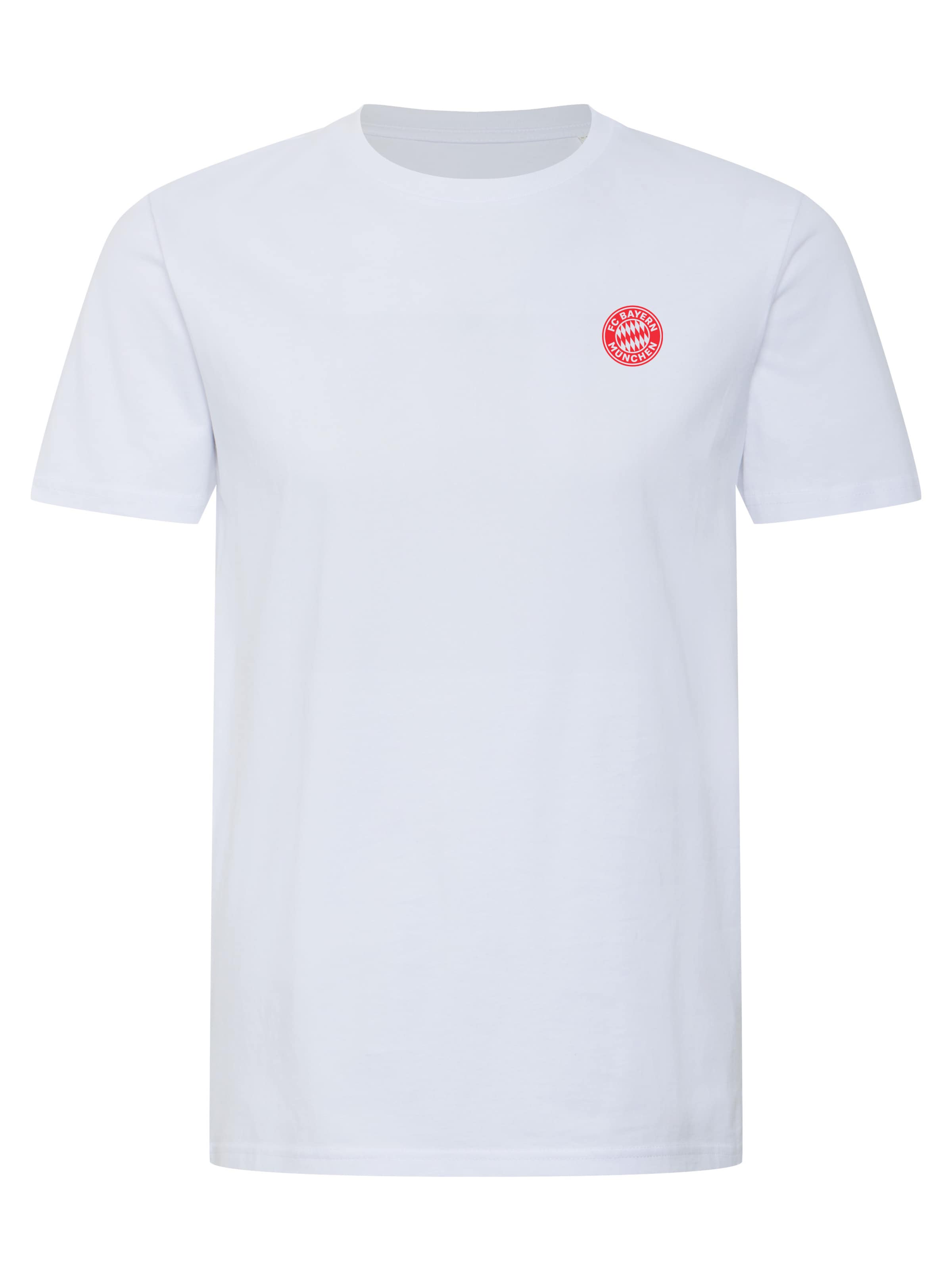 FC BAYERN MÜNCHEN T-Shirt 'Essentials' in Weiß: Vorderseite