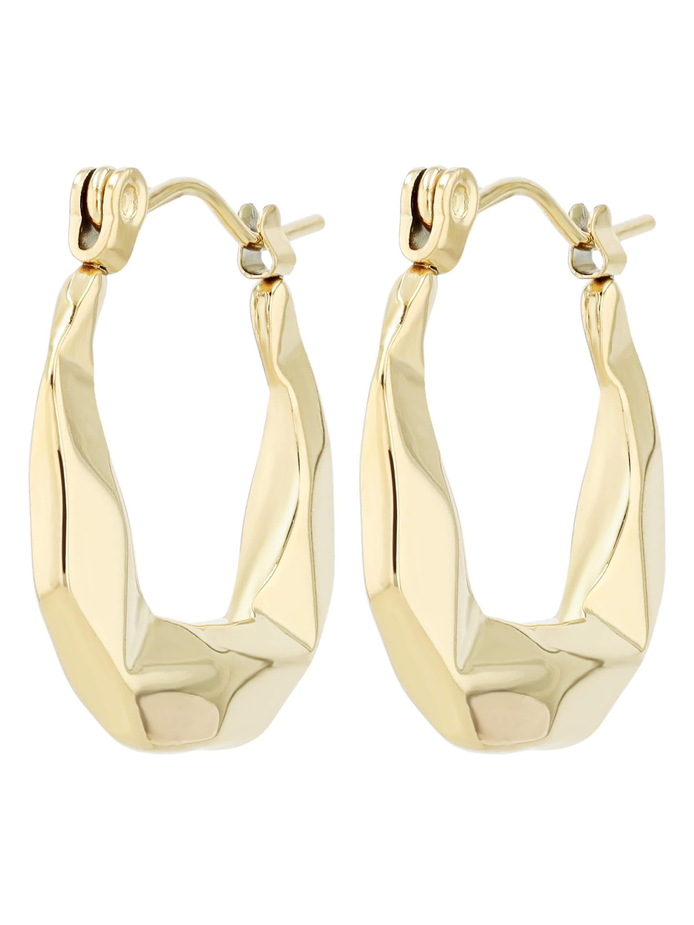 Akzent Earrings 'wasserfest' in Gold