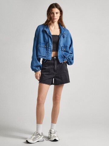 Pepe Jeans Between-Season Jacket 'EVIE' in Blue