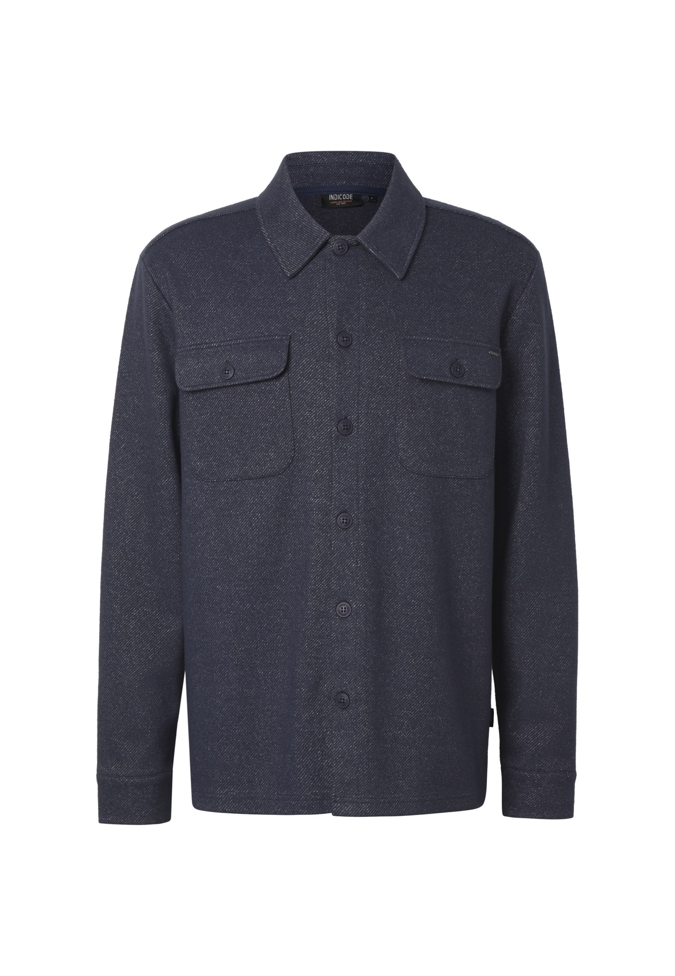 INDICODE JEANS - Camisa 'Guido' em azul: frente