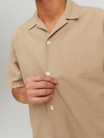 Coupe regular Chemise 'Palma' JACK & JONES en beige