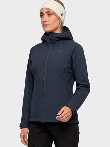 Schöffel Outdoorjas in Blauw: voorkant