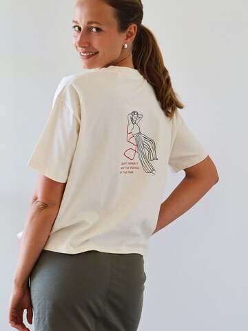Kultgut Shirt 'Quit Moment' in White